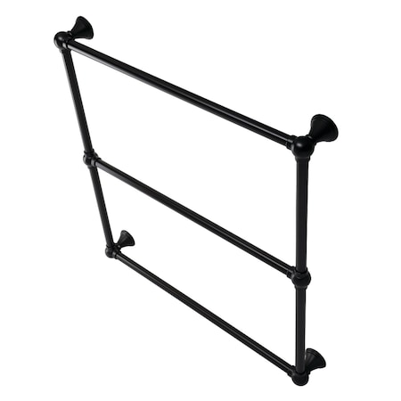 Kingston Brass DTC323019MB 30-Inch Wall Mount Towel Rack, Matte Black DTC323019MB